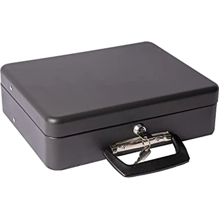 ARREGUI Cashier Clip C9244H-EUR Geldkassette mit Eurozähleinsatz | Kasse/Geldbox aus Stahl | 30 cm breit | mit Tragegriff | Geldkassette mit Münzzählbrett und 4 Scheinfächern mit Klammer | schwarz – Bild 5