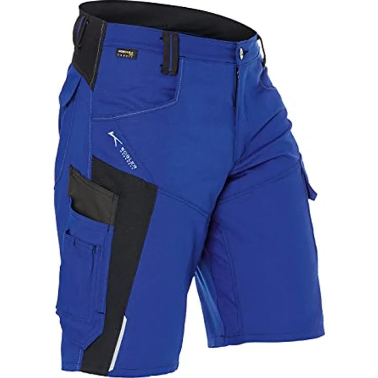 KÜBLER Workwear KÜBLER BODYFORCE Arbeitsshorts Kornblumenblau/schwarz