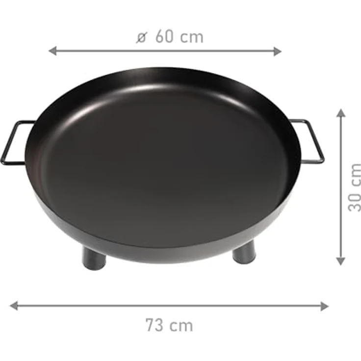 Lemodo Feuerschale 60 cm Durchmesser, Feuerstelle für Außenbereich, Einfache Handhabung, Vielseitig Nutzbar, Verlängerung der Gartensaison – Bild 4