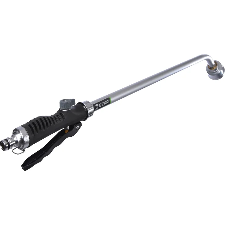 Geka Gießgerät Easy Rain 60 cm, Hebelventil mit ergonomischem Griff, Silber-Schwarz