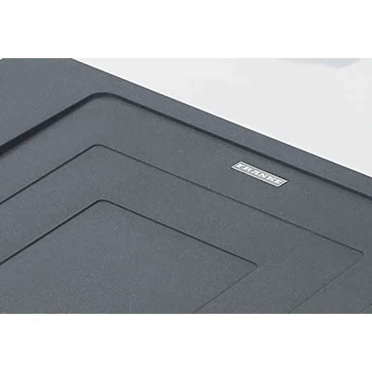 FRANKE Spüle URBAN UBG 611-86 in BLACK MATT mit Excenterbedienung Drehknopf Edelstahl/Ausschnittmaß 840 x 480 mm R15 / Granitspüle – Bild 4