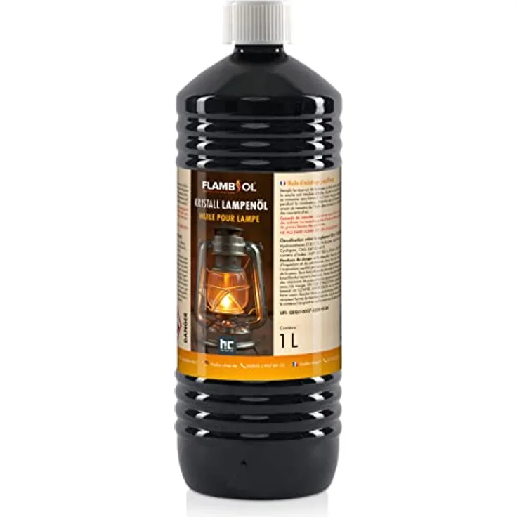 Höfer Chemie 1 L FLAMBIOL® Lampenöl Hochrein Kristallklar, paraffinhaltig & entaromatisiert