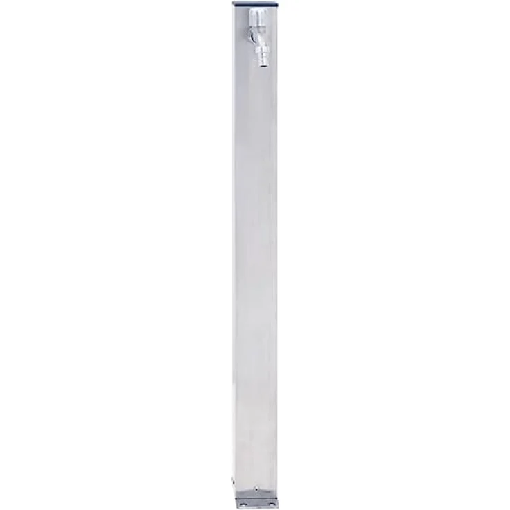 vidaXL Wassersäule für den Garten, Wasserhahn mit 1 Haken, Gartenwassersäule für Gartenbewässerung, Wasserzapfsäule Wasserzapfstelle, Edelstahl Quadratisch – Bild 2