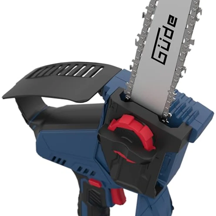 Güde Akku Minikettensäge GMK 18-201-05, 15,8 cm Schwertlänge, 400 g leicht, 20,16 km/h Kettengeschwindigkeit, inklusive Ladegerät und Ketten-Sicherheitsschutz – Bild 6