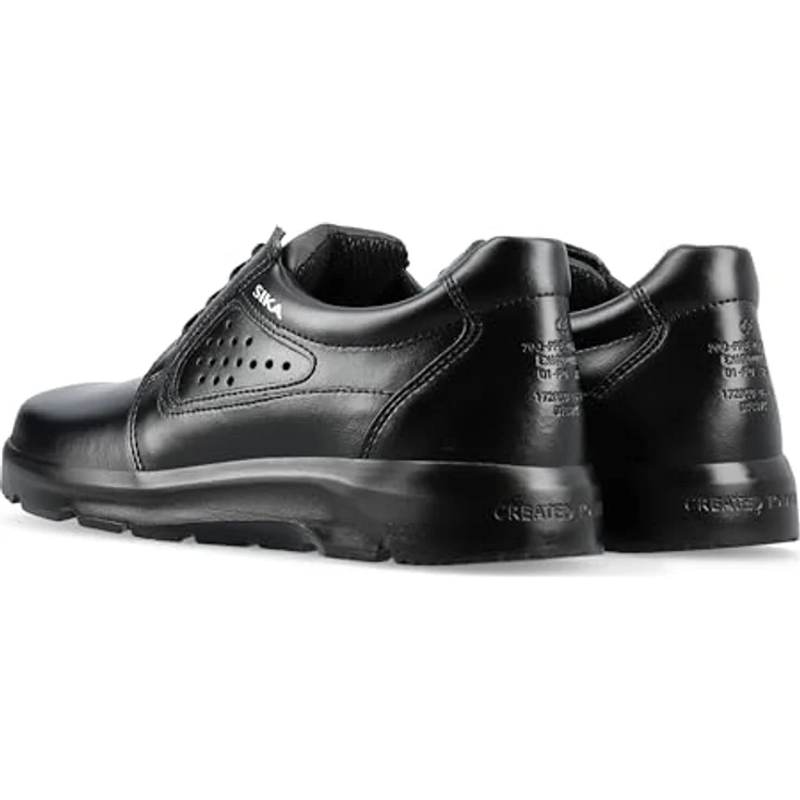 Sika Arbeitsschuh Optimax Schnürschuh, leicht und atmungsaktiv aus Permair® Leder, rutschhemmende Sohle, schwarz, Größe 42 – Bild 7