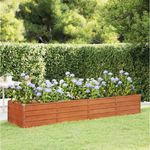 furnicato Hochbeet Rostig 320x80x45 cm Cortenstahl, wetterfest, langlebig, robust