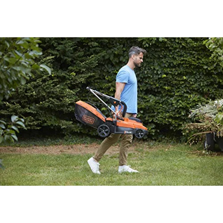 Black+Decker 2x18V Akku-Rasenmäher (2x 4,0 Ah Akku , 33 cm Schnittbreite, 2A-Ladegerät - BCMW33184L2-QW – Bild 6