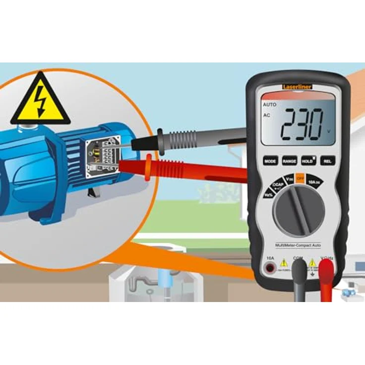 LASERLINER MultiMeter-Compact Hand-Multimeter, nachhaltige Konstruktion, automatische Bereichsumschaltung – Bild 7