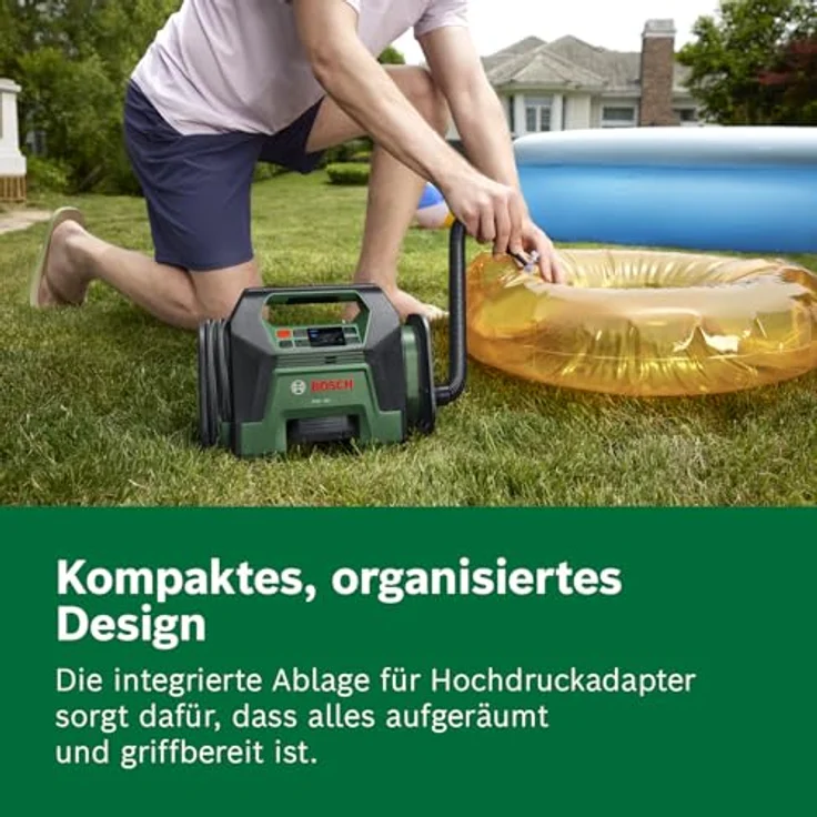 Bosch Home and Garden Akku-Kompressor PAO 18V, leistungsstark mit bis zu 10,3 bar, schnellem Luftstrom von 400 l/min und Auto-Stopp-Funktion – Bild 7