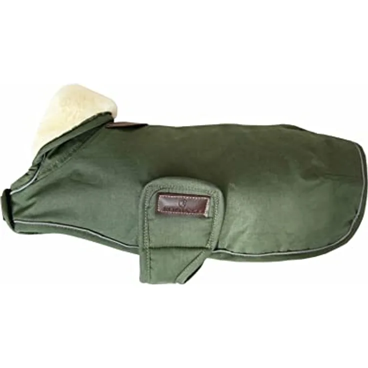 Kentucky Dogwear Dog Coat Waterproof Hundemantel, 300g Füllung, künstliches Kaninchenfutter, Größe XXS, Olive