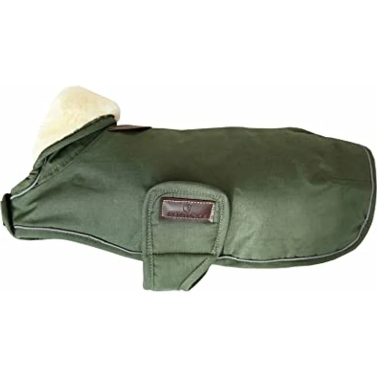 Kentucky Dogwear Dog Coat Waterproof Hundemantel, 300g Füllung, künstliches Kaninchenfutter, Größe XXS, Olive – Bild 1