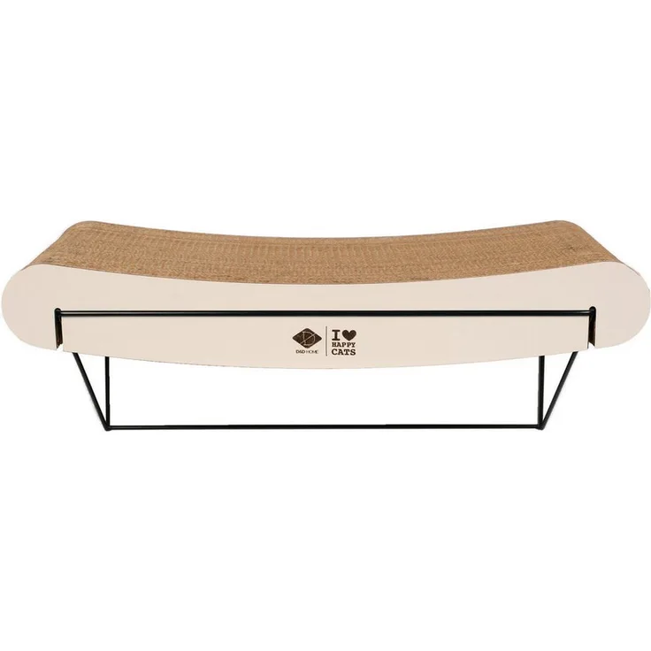 D&D Tierbett Wandregal "David", gewellt aus Pappe, braun/beige, max. Belastbarkeit 10 kg, 60 x 29 x 24 cm