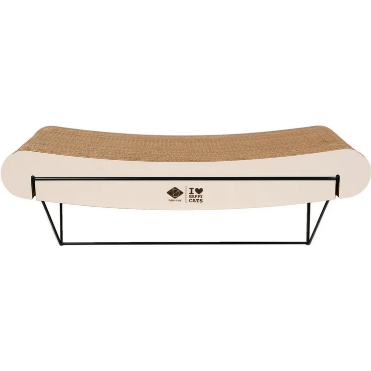 D&D Tierbett Wandregal "David", gewellt aus Pappe, braun/beige, max. Belastbarkeit 10 kg, 60 x 29 x 24 cm