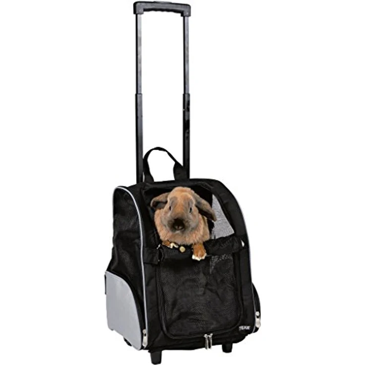 TRIXIE Tbag Trolley 32x45x25cm aus Nylon schwarz – Bild 2