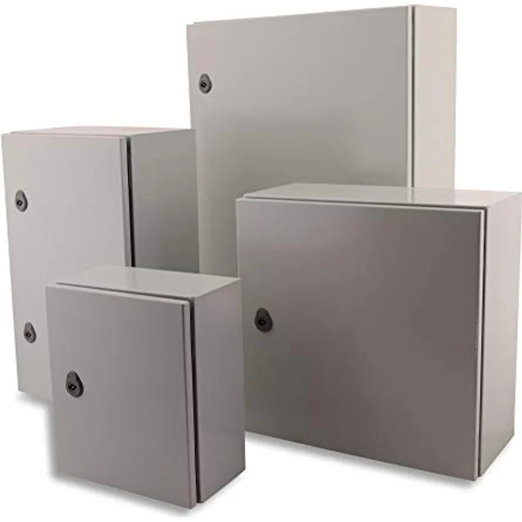 BOXEXPERT Treva Verteilerkasten IP66, wasserdichtes Stahlblechgehäuse 500x500x150mm, grau, robust und temperaturbeständig von -25°C bis +40°C, IK10 Schlagfestigkeit – Bild 5