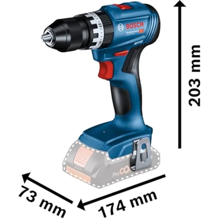 Bosch Combo Kit 18V, gsb 18V-45 & gbh 18V-22, inkl. 2 x 4.0Ah Akkus, Ladegerät, Werkzeugtasche – Bild 4