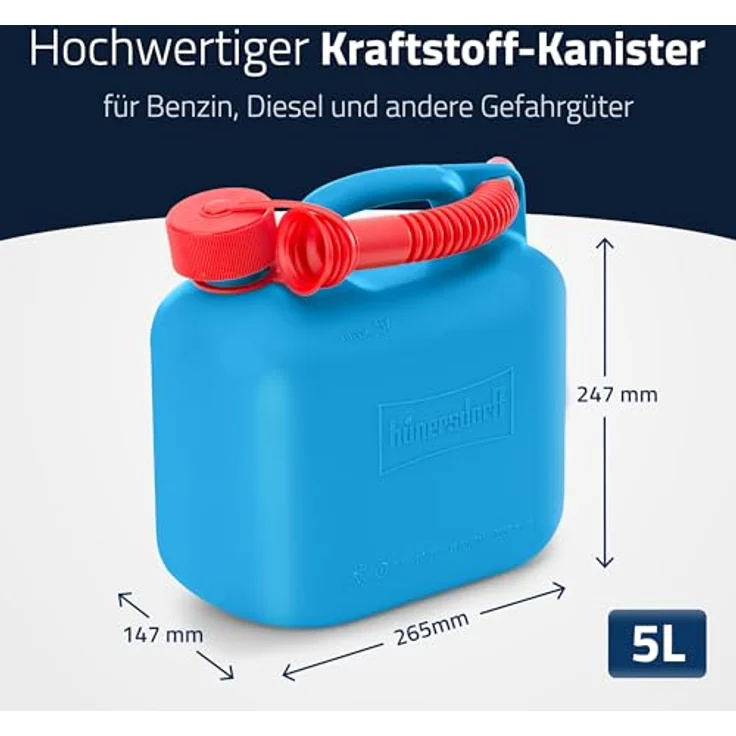 Alutec 811580 Kraftstoffkanister (L x B x H) 247 x 147 x 265mm 5l – Bild 2