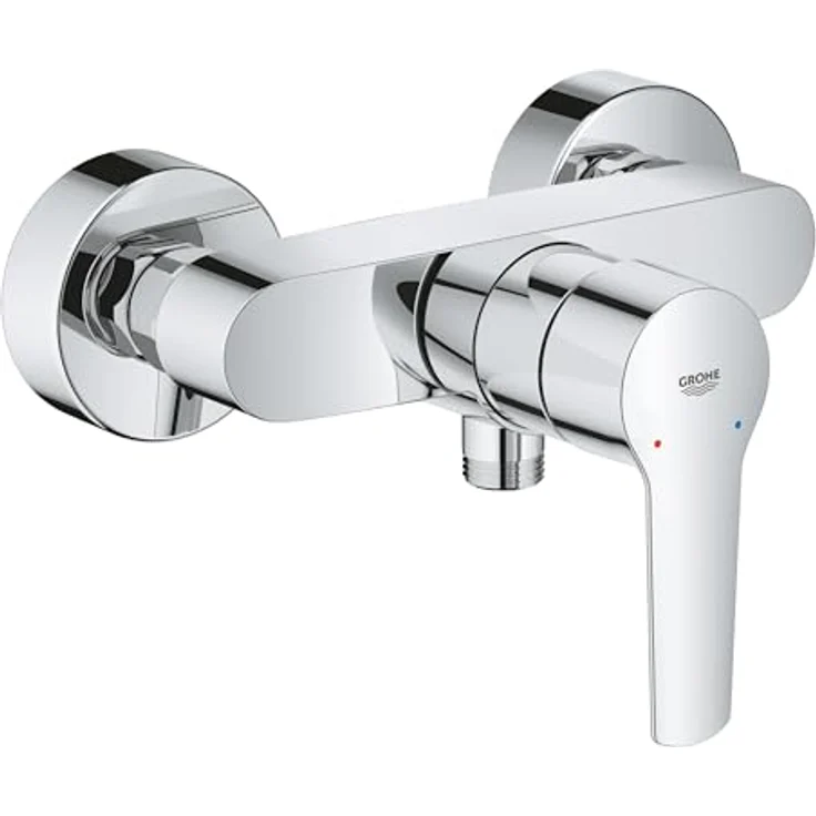 Grohe Start Brausearmatur 24208002, Wandmontage mit Metallhebel, GROHE SilkMove Keramikkartusche, temperaturbegrenzt, chrom – Bild 4