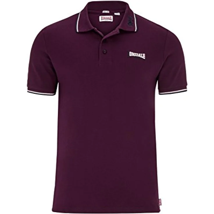Lonsdale Poloshirt LION, Arbeitsshirt mit hochwertiger Baumwolle, gestreiften Bündchen und farblich abgesetzten Stickereien – Bild 3