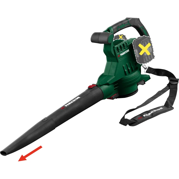 PARKSIDE® 40 V Akku-Laubsauger/-bläser »PLSA D3«, 3-in-1-Funktion, ohne Akkus – ohne Ladegerät, max. Blasgeschwindigkeit 320 km/h