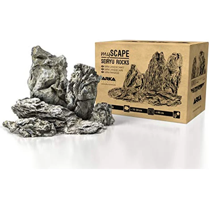 ARKA mySCAPE-Rocks Seiryu | Mini-Landschaft | Natur Aquarium Steine für einzigartige Aquascapes im Süßwasser Aquarium & Aufbauten in jedem Terrarium | Ca. 10-30 cm | Ideal zu bepflanzen | Inhalt: 5 kg – Bild 1