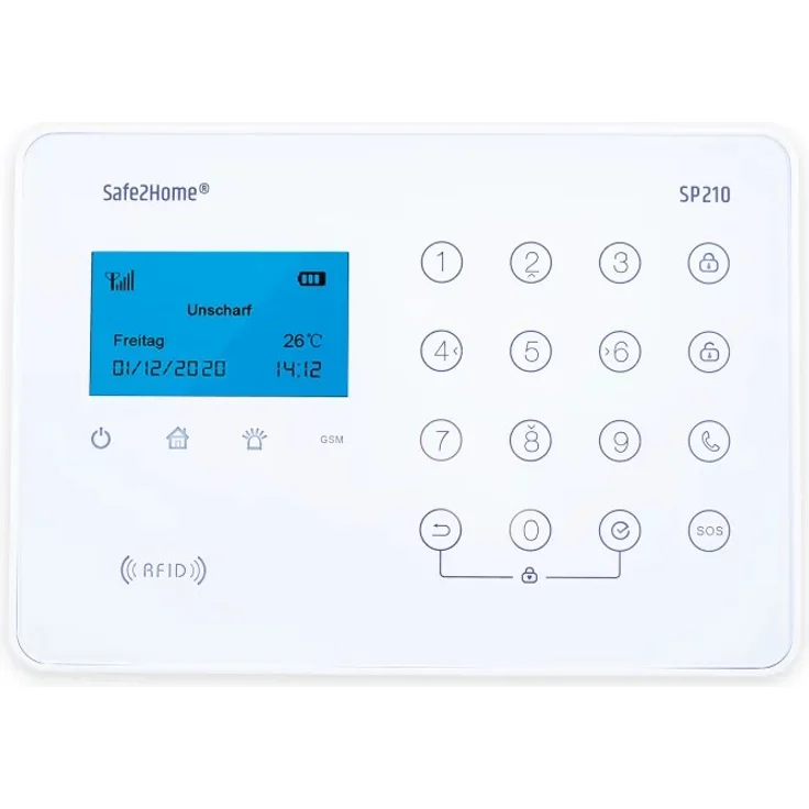 Safe2Home® Funk Alarmanlagen Basis Set SP210 mit Sabotageschutz – WIFI / GSM / SMS Alarmierung - Lichtsteuerung – Bild 4