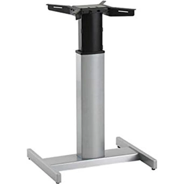 STIER OFFICE Elektrisch Höhenverstellbares Gestell für 80x80 cm Tischplatte, 66-118 cm Höhenverstellbarkeit, robust und benutzerfreundlich – Bild 1