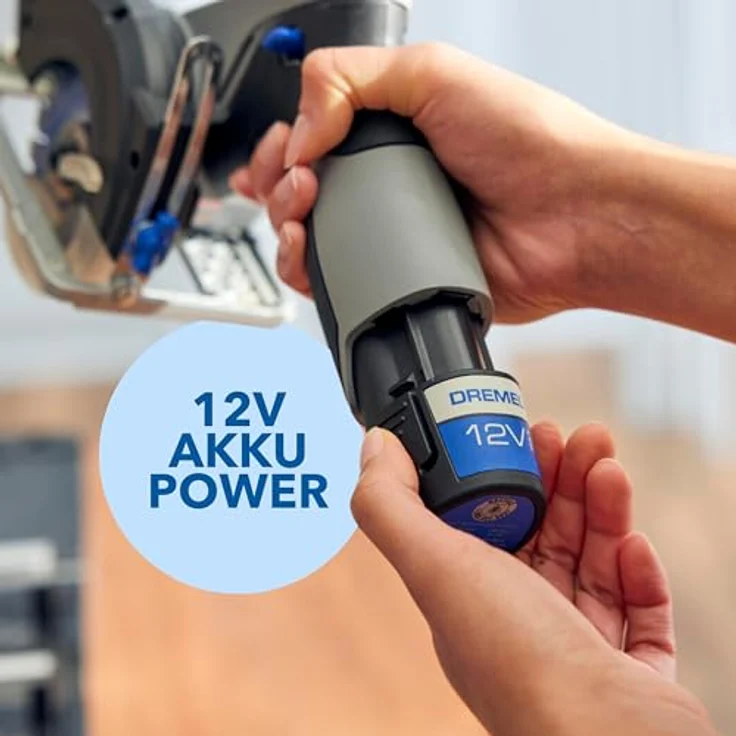 DREMEL Mobile Sägestation CS12V, Gehrungssäge mit 12V Akku, integrierter Laserführung und Sägetisch-Koffer – Bild 8