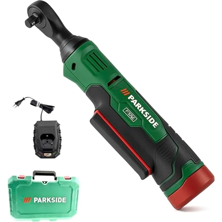 PARKSIDE® 12 V Akku-Ratsche »PAR 12 B1«, 54 Nm Drehmoment, mit Akku und Ladegerät, inkl. LED-Arbeitsleuchte und Softgrip – Bild 3