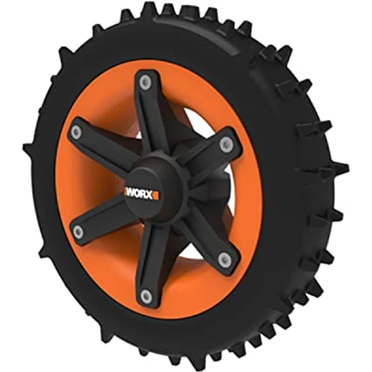 WORX WA0955 L-Räder für Landroid L-Modell Mähroboter - Offroad-Räder für bessere Fahreigenschaften - originales Zuberör von WORX - kompatibel für WR147E.1, WR148E und WR153E, WR155E (nach 2020)