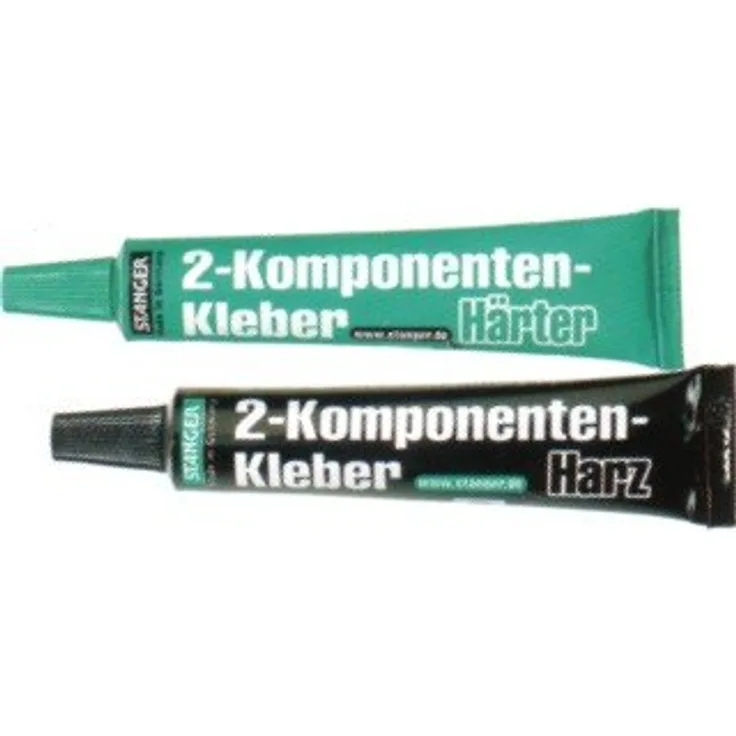 Kleber Zwei Komponenten Kleber Harz + Härter 2X13g, für Porzellan, Glas, Keramik, Kunststoffen, Holz, Stein und Metall, 2K Kleber