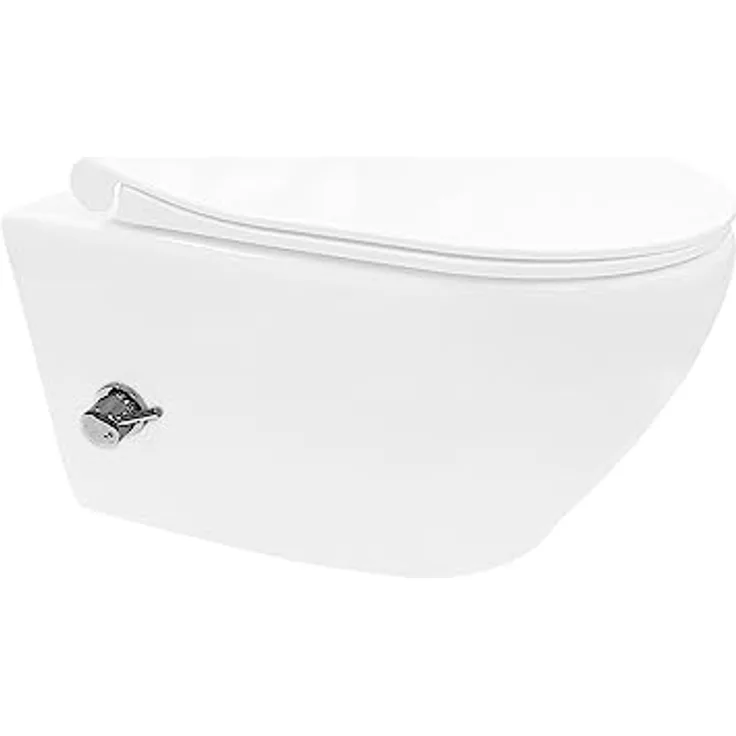 Aloni Spülrandlos Hänge Dusch Wand WC Taharet Bidet Toilette mit integrierter Armatur, Luxusmarke, Farbe: unbekannt
