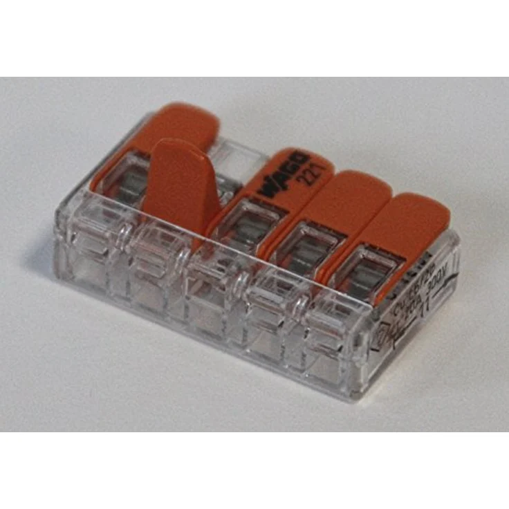 Genisys Wago 221 Klemmen SET 25x 221-412, 221-413, 221-415 Kabel Verbinder in der wiederverschließbaren Box Original WAGO – Bild 4