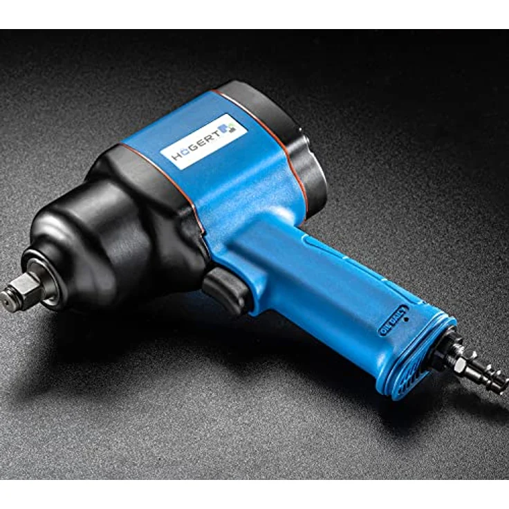 Högert Technik Pneumatischer Schlagschrauber 1/2" Twin Hammer, bis 1500 Nm, 3 Betriebsbereiche, Links/Rechts Drehrichtungsumschalter, HT4R623 – Bild 5
