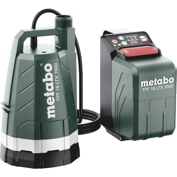 Metabo Akku-Tauchpumpe TPF 18 LTX 7000 601748850, Leistungsstarke Akku-Tauchpumpe zum Auspumpen von Klarwasser, 18V, ohne Akku/Ladegerät – Bild 5