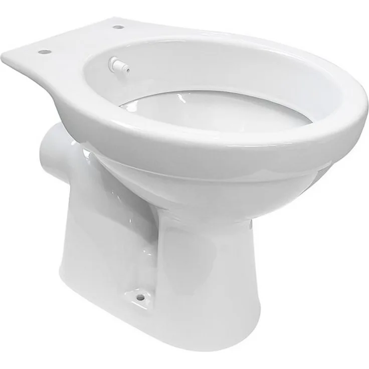 Belvit Tiefspül-WC BV-SW5001-T, Stand-WC mit Taharet/Bidet Funktion, weiß