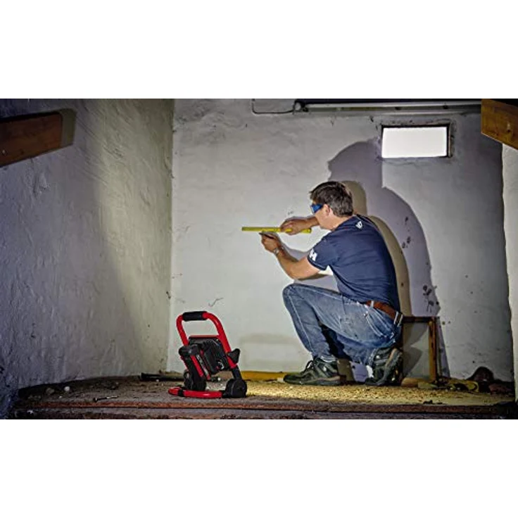 Einhell Akku-Lampe TC-CL 18/1800 Li Power X-Change (Lithium-Ionen, leistungsstarke LEDs, Drehdimmer, 360° drehbarer Leuchtkopf, klappbarer Standfuß, ohne Akku und Ladegerät) – Bild 3