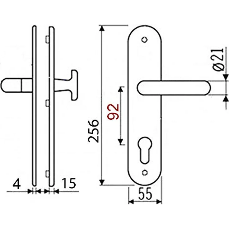 Häusler Onlinehandel GmbH Edelstahl Hausstür Schutzbeschlag 1586 U-Form ...