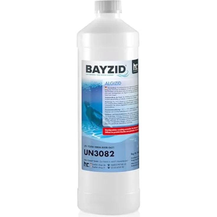 1 x 1 Liter BAYZID Algenvernichter für Pools in Flaschen – Bild 2