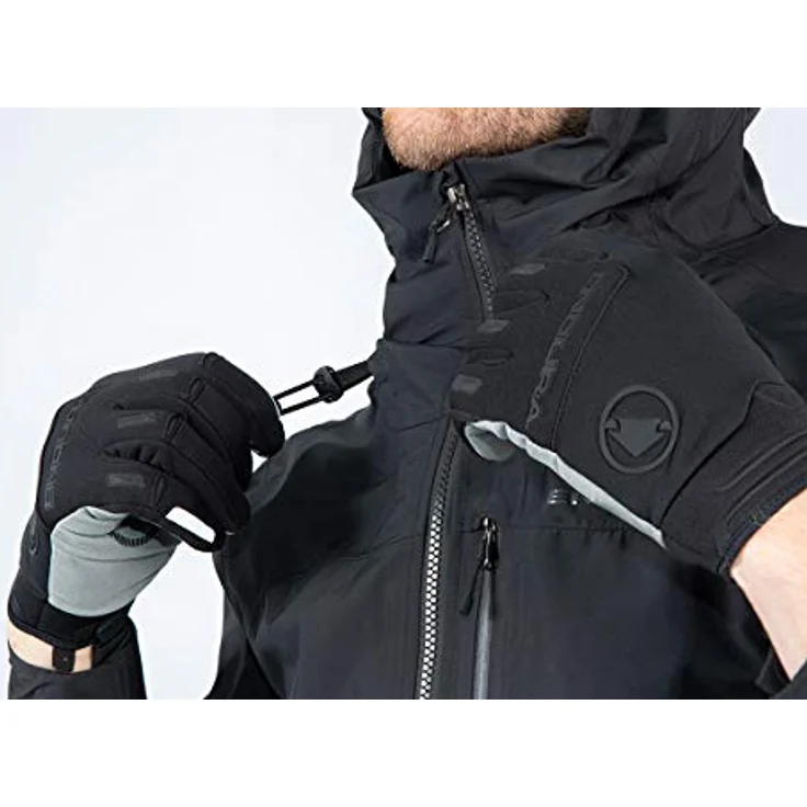 Endura SingleTrack, Herren Velojacke aus wasserdichtem ExoShell20 Material, Schwarz, Größe M – Bild 4