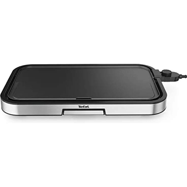 Tefal CB631D Giant Plancha Grill 12 Personen, XXL-Grillfläche, Antihaftbeschichtung, regelbarer Thermostat, ölfrei, gesundes Kochen, leicht zu reinigen, 2300 W, Edelstahl – Bild 1
