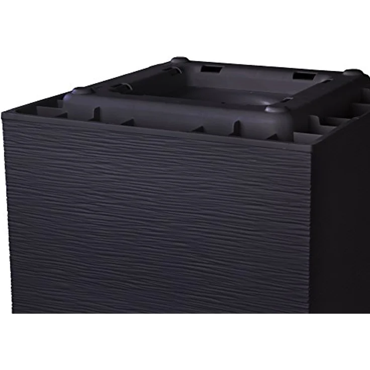 ONDIS24 Pflanzkübel Vulkan 40, Kunststoff mit Gestein/Basalt/Graphit Optik und Wasserspeicher, 31 Liter Pflanzvolumen – Bild 5