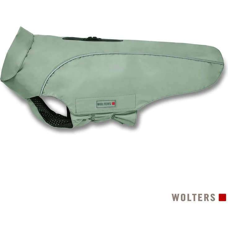 Wolters Regenjacke Easy Rain, Hundemantel 34 cm, salbeigrün, wasser- und schmutzabweisend, atmungsaktiv, mit Reflektoren und Reißverschlussöffnung für Geschirrträger