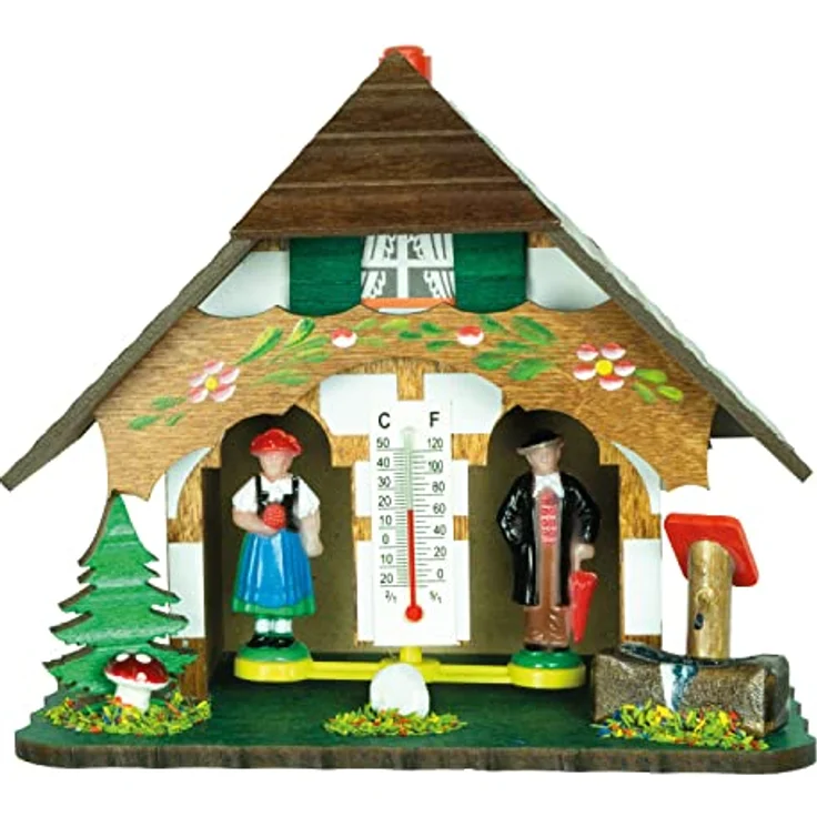 Trenkle Wetterhaus TU 817, Wetterstation aus dem Schwarzwald, hergestellt in Deutschland – Bild 1