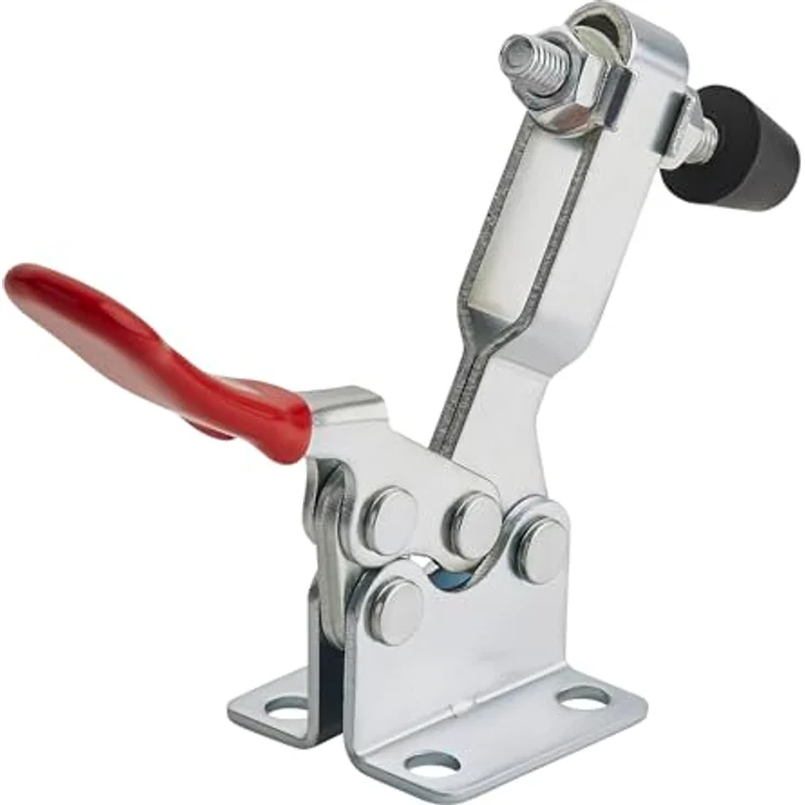 SO-TECH Kniehebelspanner 4er Set, Haltekraft bis zu 90 kg, rot, für präzise Fixierung ohne Verformung – Bild 3