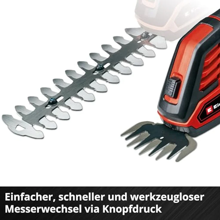 Einhell GE-CG 18/100 Li T, Akku Gras- und Strauchschere 18 V Li-Ion mit 2,5 Ah Akku und Teleskopverlängerung – Bild 7