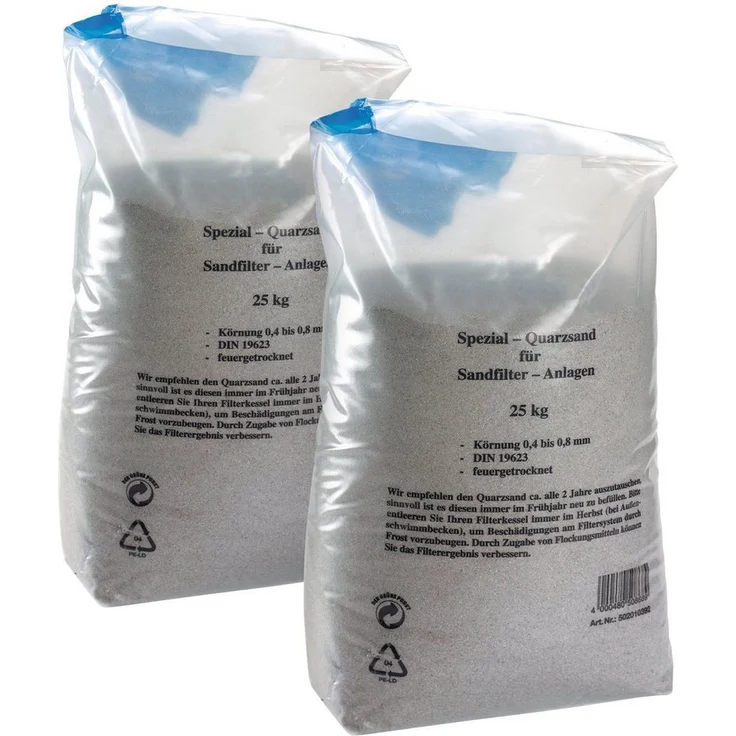 my POOL BWT Filtersand Quarzsand, 50 kg, braun, für Filteranlagen