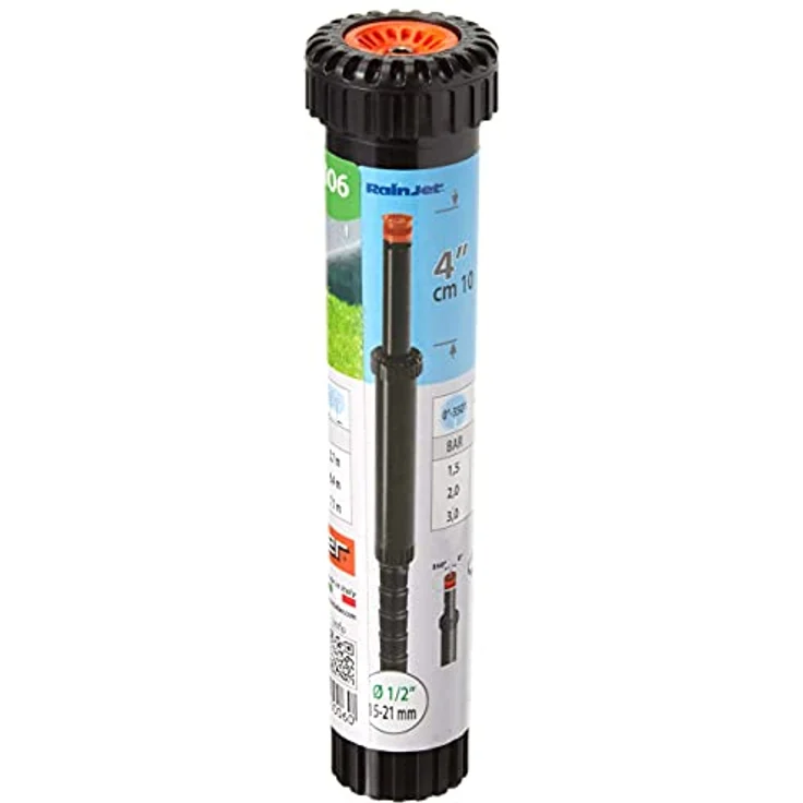 Claber 50945 90006 Versenkregner, verstellbar, Schwarz-Orange – Bild 2