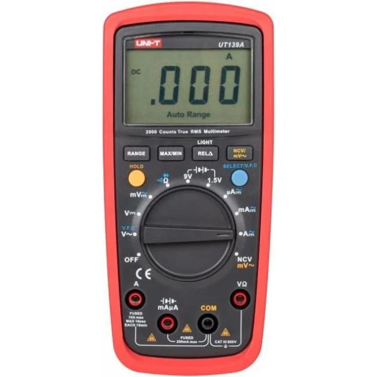 Berrybase UNI-T UT139A, Digitales True RMS Multimeter (CAT III 600V) mit präziser Messgenauigkeit – Bild 1