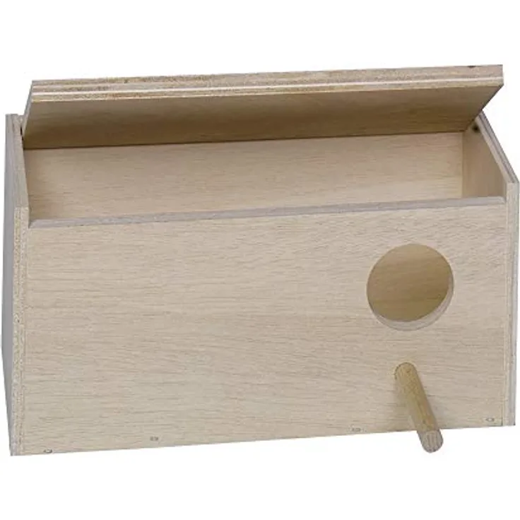 Nobby Wellensittich Nistkasten Loch rechts; 28,5 x 14,0 x 14,0 cm